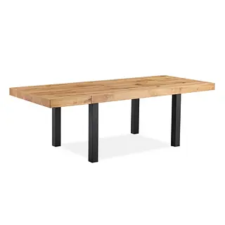 Mesa de comedor de madera natural
