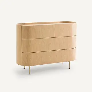 Cómoda de roble macizo