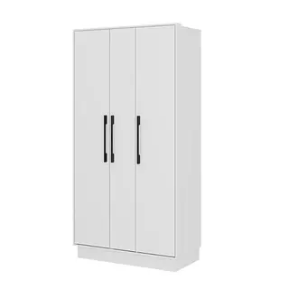 Armario de tres puertas blanco