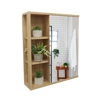Gabinete organizador de baño